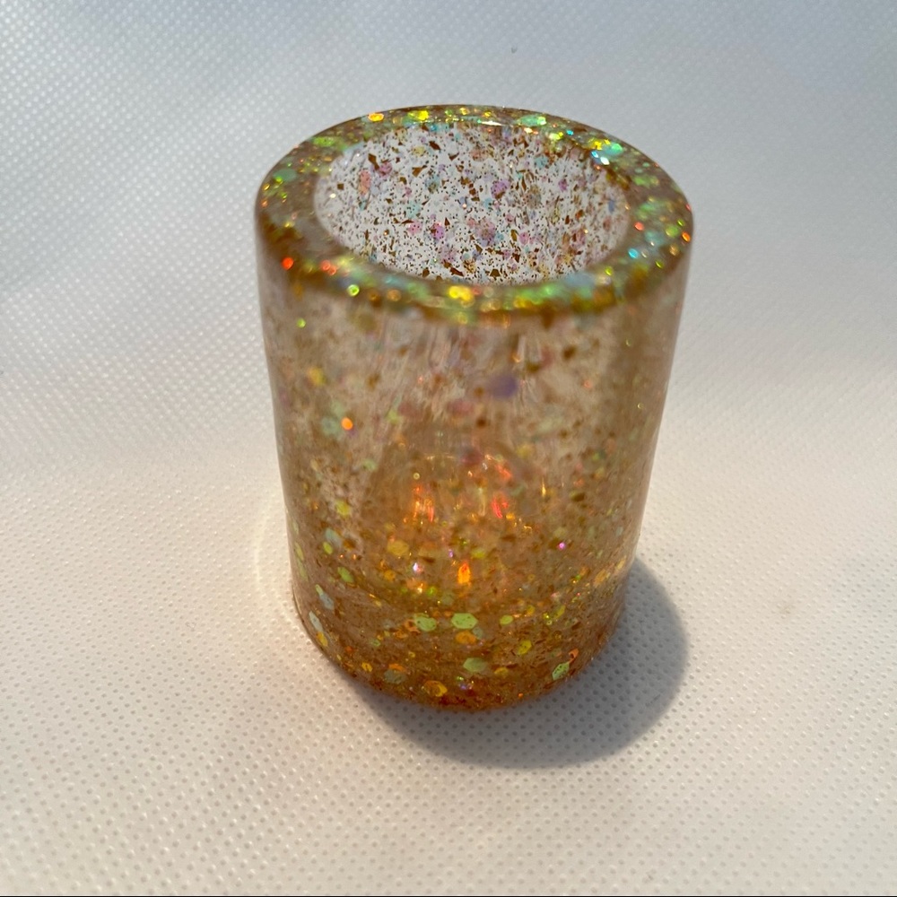 COPY - Glitter Resin Shot Glass- Gold Holographic